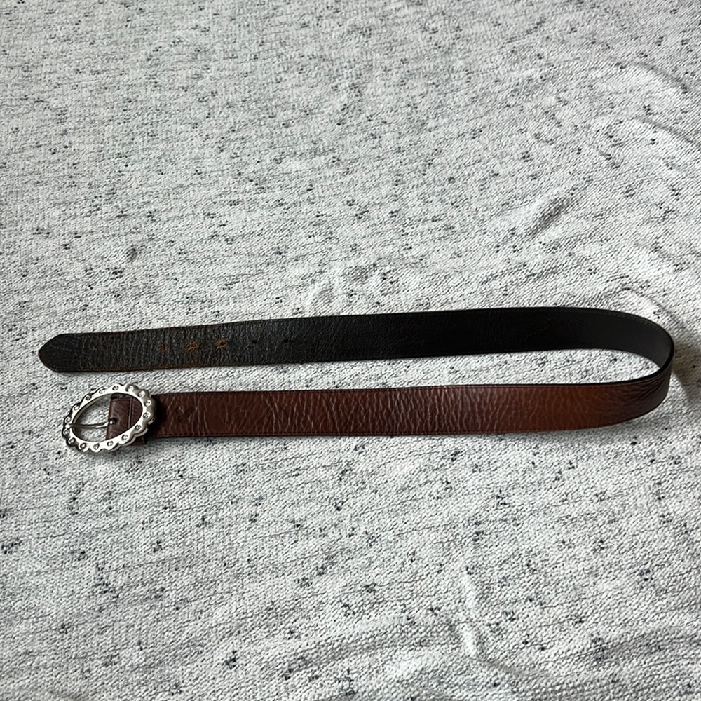 American Eagle Outfitters Genuine Leather Belt with Crystals